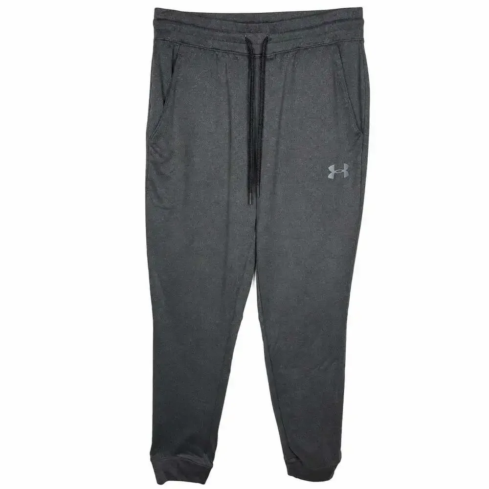 Under Armour Coldgear Loose Fit Joggers Pants Mens Medium Gray Tapered Leg Gym